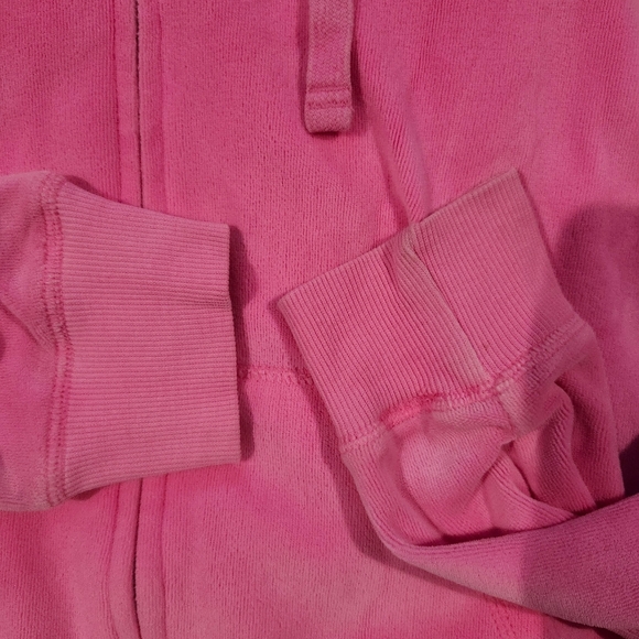 VS pink 2011 medium hoodie jacket gorgeous Sequins p to pit 20in - Picture 10 of 11